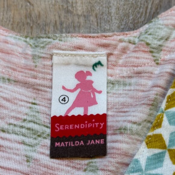 Matilda Jane‎ Serendipity Joanna Wrap Dress Sleeveless Ruffle Size 4 - Picture 4 of 7